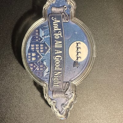 100 gram .999 Fine Copper- And To All A Good Night - additional view