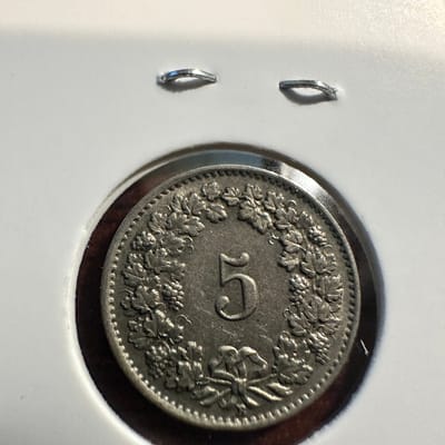 1940-B Swiss 5 Rappen. Semi-Key Date - additional view