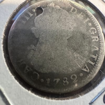 1782 New Spain (Mexico) 2 Reales .903 Silver