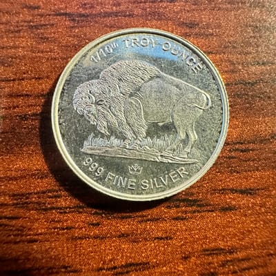1/10 Troy Ounce 999 Silver Buffalo Round - additional view