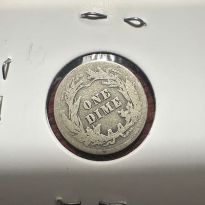 1912 Barber Dime 90% Silver - additional view
