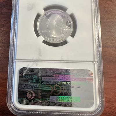 2001 S Silver 25c North Carolina PF69 Ultra Cameo - additional view