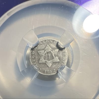 1852 3CS Three Cent Silver Coin NGC Genuine - additional view