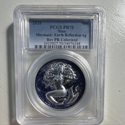 Niue 1oz Silver Earths Reflection PR70 Limited