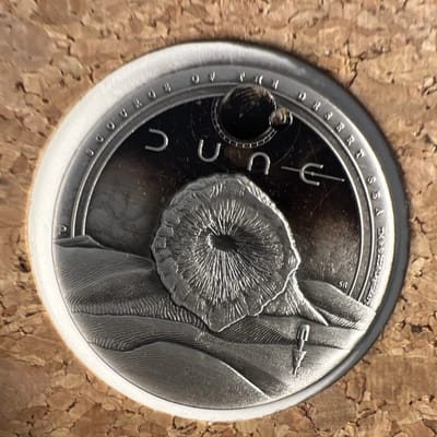 The Perth Mint 2026 Dune 2 oz .9999 Silver Antique