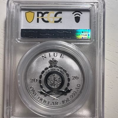 2026 Niue PR70 Rev PR Mermaid Teal Hair 1oz Silver - additional view