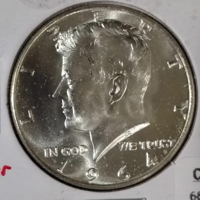 Immaculate Condition 1964 Kennedy Half Dollar  - additional view