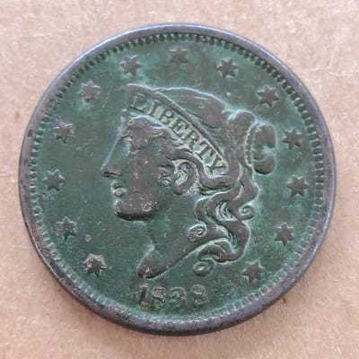 1838 Coronet Head Cent