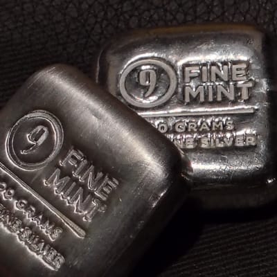 100 Gram Silver Bar .999 | 9Fine Mint Cast-Pour 