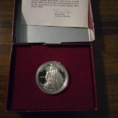 1982 George Washington  silver half dollar - additional view