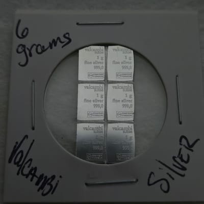 6x 1 gram valcambi grams - additional view