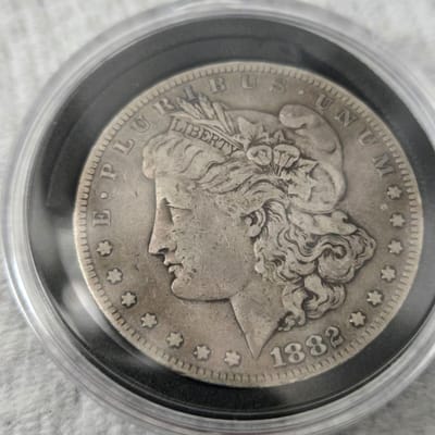 1882 S morgan silver dollar