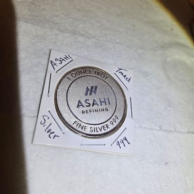 Asahi 1 oz 999 silver - additional view