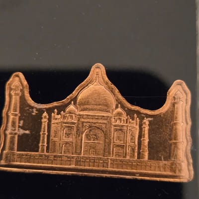 2x 5 gram Taj mahal pan metal company - additional view