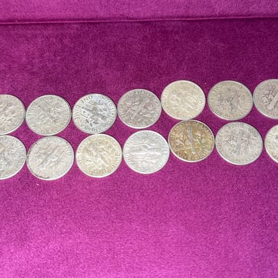 90% roosevelt dimes  - additional view