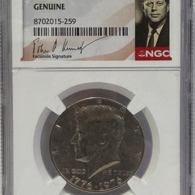 1776–1976 Kennedy Bicentennial Half – NGC Genuine