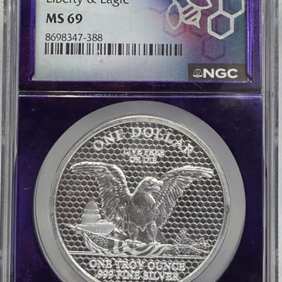 2026 Ascension Island $1 Liberty & Eagle