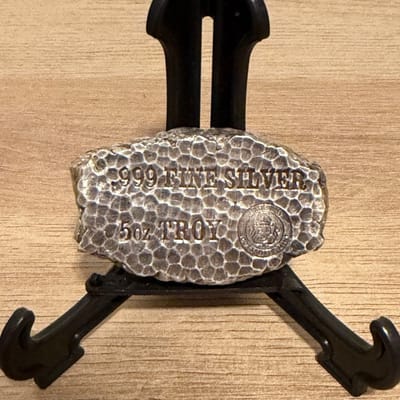 Scottsdale Mint 5oz Silver Tombstone Nugget Bar