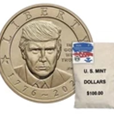 2026-P Donald Trump $1 Coin – 100 Coin Bag 26SQBP