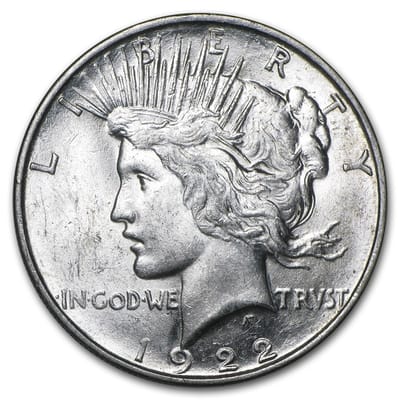 1922 D Peace Dollar