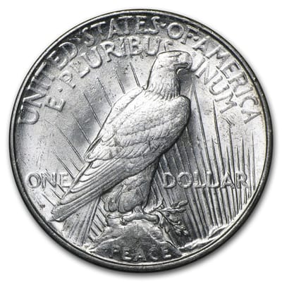 1922 D Peace Dollar - additional view
