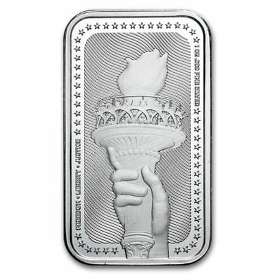 Statue of Liberty Silver Bar - additional view