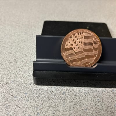 Home of the Free Because of the Brave Copper Round - additional view