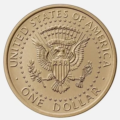 2026 Donald J. Trump $1 coin with JULY 4TH Privy - additional view