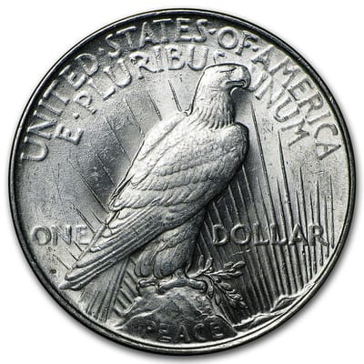 1923 D Peace Dollar - additional view