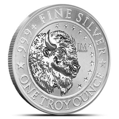 1 oz JMB Reverse Proof Buffalo Silver Round
