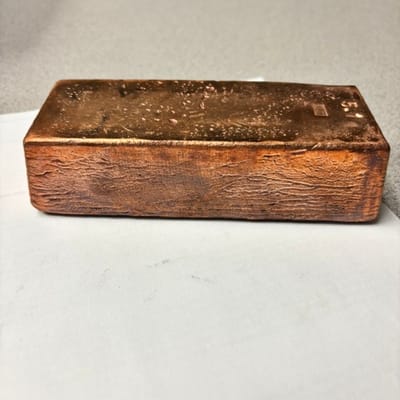 5 Pound Hand Poured Copper Bar