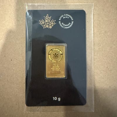 10 gram Gold Bar - Royal Canadian Mint