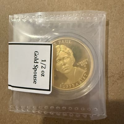 US 2012 W Gold 1/2 oz $10 FIRST SPOUSE SERIES