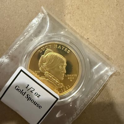 2011 W GOLD $10 LUCY HAYES FIRST SPOUSE COIN