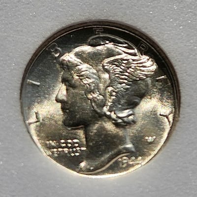 1944-D Mercury 10C NNC MS-67FB - additional view