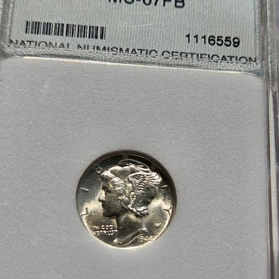 1944-D Mercury 10C NNC MS-67FB