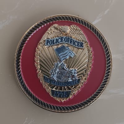 Usmc Military Police Challenge Coin  - additional view