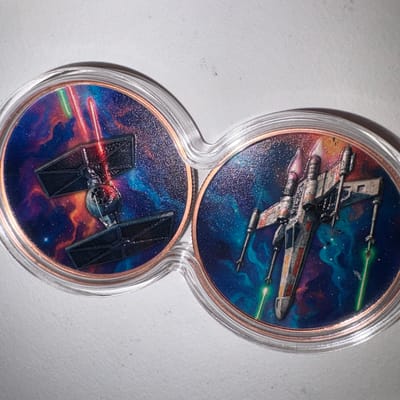 2 oz fine 999. Copper colorized