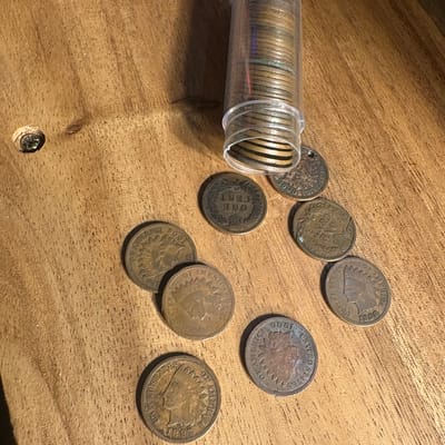 50 Indian head cents - additional view