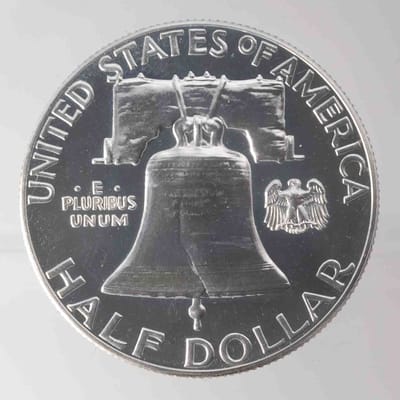 1963 Franklin Half Dollar 90% Silver Coin BU - additional view
