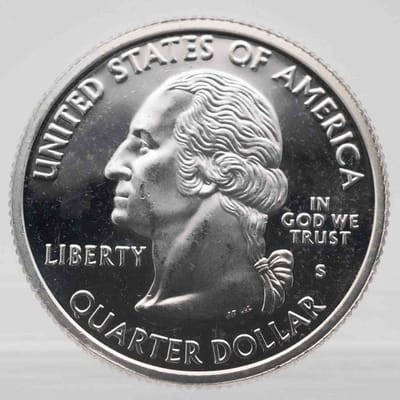 SPOT 2002 American Proof Silver Quarter Louisiana - additional view