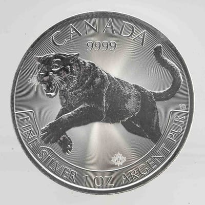 2016 Canada Predator Series Cougar 1oz Silver Coin