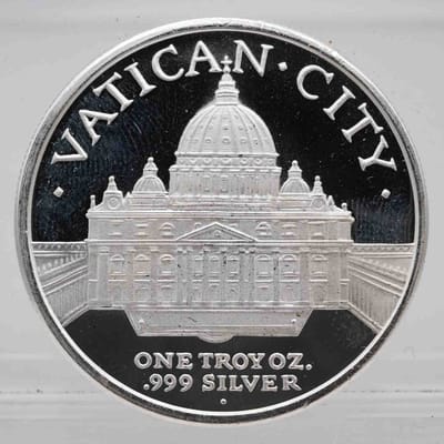 2013 Vatican City GSM Pope Francis I 1oz Silver Ro - additional view