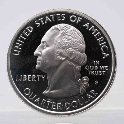 2001 American Proof Silver Quarter Rhode Island  - additional view