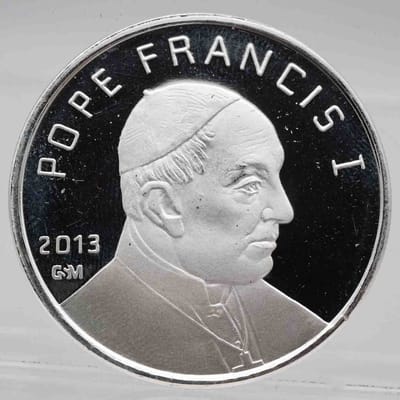 2013 Vatican City GSM Pope Francis I 1oz Silver Ro