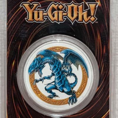 LE Blue Eyes White Dragon 1oz Silver Coin