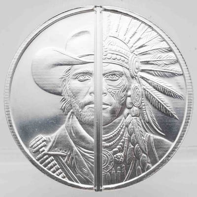  Elemetal Western Warrior 1oz Divisible Silver Rou
