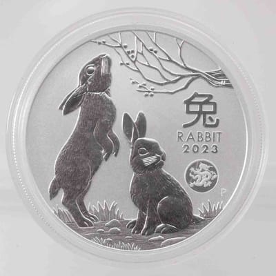 2023 Perth Mint Rabbit Dragon Privy 1oz Silver