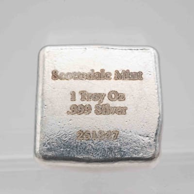 Scottsdale Cast Poured 1oz Silver Bar - additional view