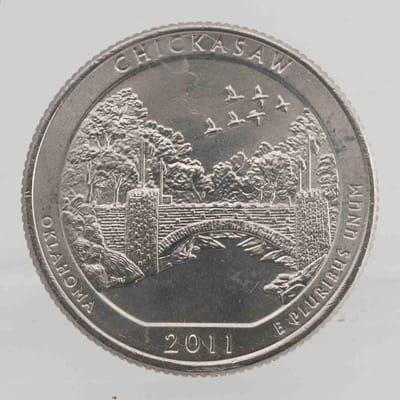 2011 ATB Commemorative Chicksaw Quarter 